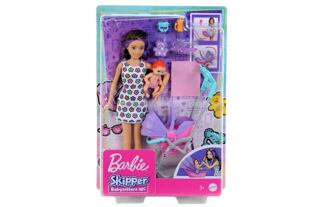 Barbie Barbie Nanny Spielset Kinderwagen GXT34