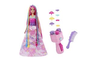 Barbie princezna zaplétání vlasů