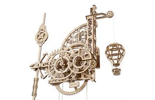 Ugears 3D dřevěné mechanické puzzle Nástěnné hodiny Aero