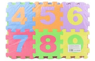 Schaumstoffpuzzle 36 Teile Zahlen und Buchstaben