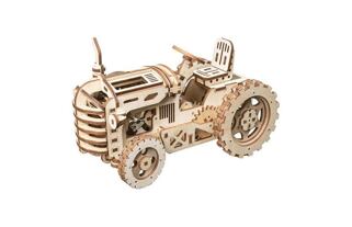 RoboTime 3D Mechanisches Holzpuzzle Traktor