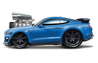 Maisto - Muscle Machines - 2020 Mustang Shelby GT500, blau, 1:64