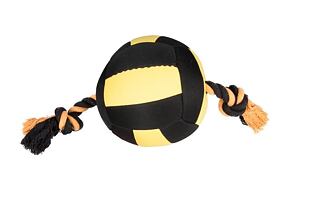 Karlie hračka akční balón, černý/žlutý, 18cm