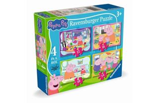 Puzzle Prasátko Peppa 4v1