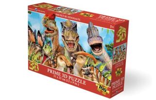 Puzzle 3D - Smějící se dinosauři
