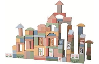 2Kids Toys Safari kostky se zvířátky 120 ks