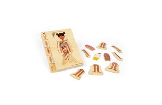Bigjigs Toys Dřevěné puzzle Anatomie dívka