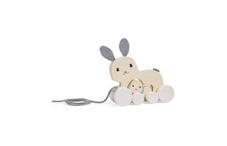 Bigjigs Toys Ziehender Hase mit Baby
