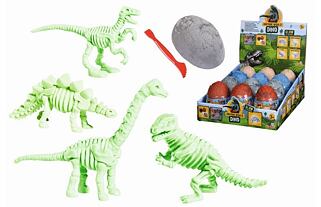 Vajíčko s kostrou dinosaura k vykopání