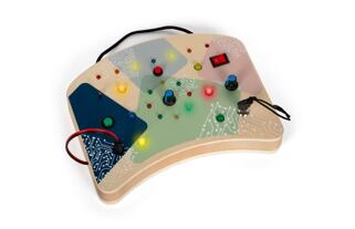 small foot Motorická deska s LED světly a vypínači