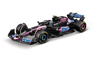 Bburago - RACE Formule F1 v dekorativním boxu, Team Alpine A524 (2024), #10 Pierre Gasly, 1:43