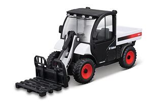 Bburago - FARMLAND, Bobcat Toolcat s paletovou vidlicí + paleta, 10 cm