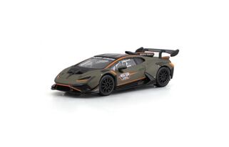 Bburago - RACE, Lamborghini Huracán Super Trofeo EVO2 v dekorativním boxu, matná zelená, 1:43
