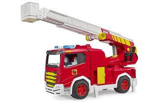 Bruder 3472 Hasičský sbor ROADMAX s otočným žebříkem