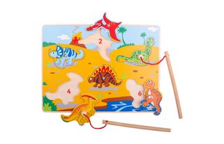 Bigjigs Toys Hölzerne Dinosaurier Fänger