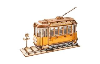 RoboTime 3D Holzpuzzle Historische Straßenbahn