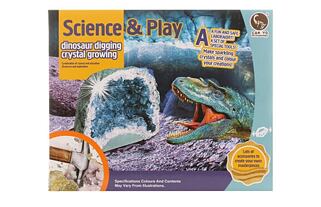 Výroba krystalů a tesání dinosaurus 2v1