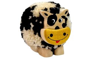 2Kids Toys Dřevěná figurka XL pompon Kráva