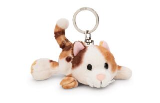 NICI klíčenka Kočka tříbarevná 10cm, ležící GREEN