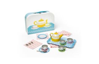 Bigjigs Toys Čajová souprava v kufříku