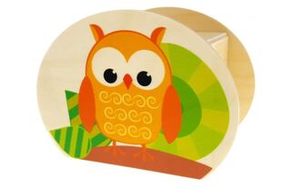 Hess Dřevěná pokladnička sovičky