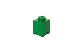 LEGO úložný box 1 - tmavě zelená