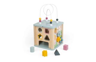 Bigjigs Toys Motorická aktivní kostka s labyrintem