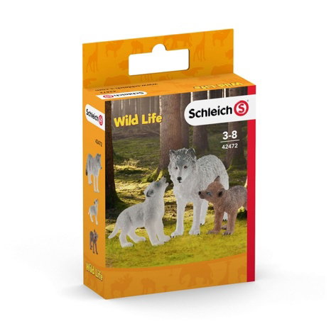 Schleich 42472 Wölfin und Wolfsjunge 