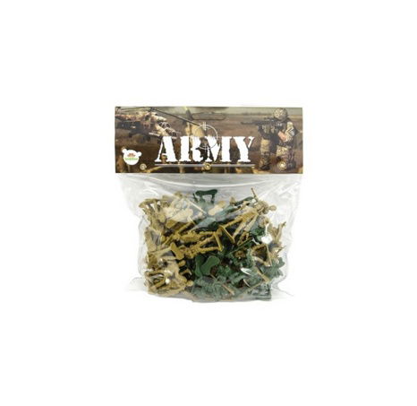 Sada vojáci 2 barvy plast CZ design na kartě 18x19,5cm