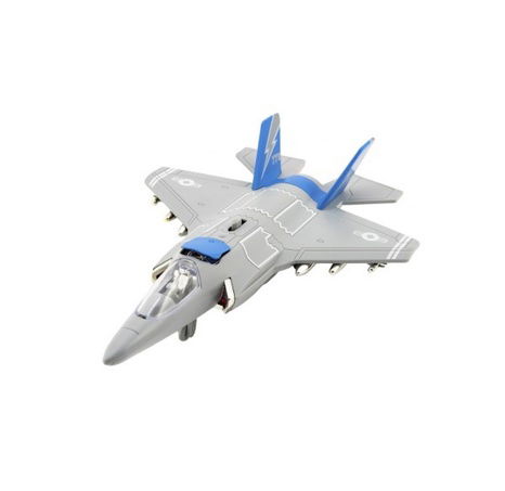 Letadlo/stíhačka plast 31cm na baterie se světlem se zvukem