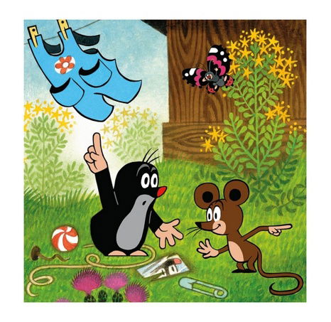 DINO Puzzle 3 x 55 dílků KRTEČEK A KALHOTKY