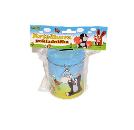 Pokladnička plechová - krtek
