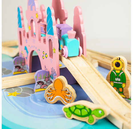 Bigjigs Rail Stolní vláčkodráha mořský svět