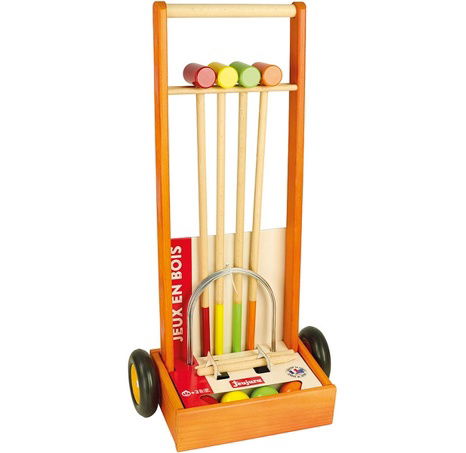 Jeujura Dřevěný kroket s vozíkem