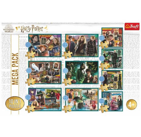 Puzzle Harry Potter - Ve světě Harryho Pottera 10v1