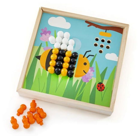 Bigjigs Toys Hölzerne Mosaik Garten