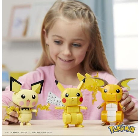 Mega Construx - postav a vystav si Pikachu a jeho vývojové trio