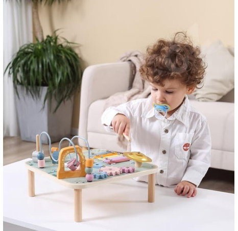 Dřevěný multifunkční hrací stůl