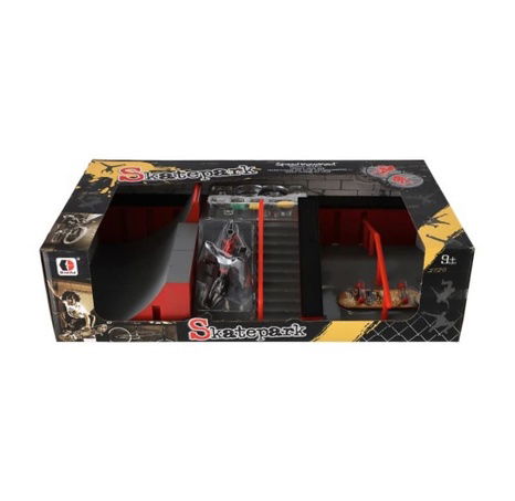Skatepark - rampy,kolo prstové,skateboard prstový plast v krabici
