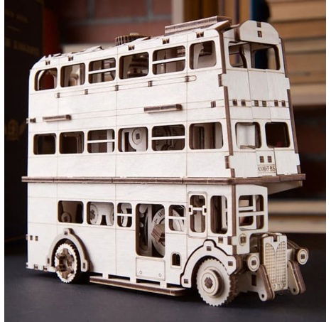 Ugears 3D dřevěné mechanické puzzle Harry Potter Rytířský autobus