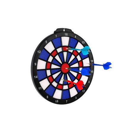 Terč se šipkami 4ks plast průměr 28cm v krabici