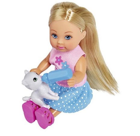 Panenka Evička s kočárkem pro kočičky