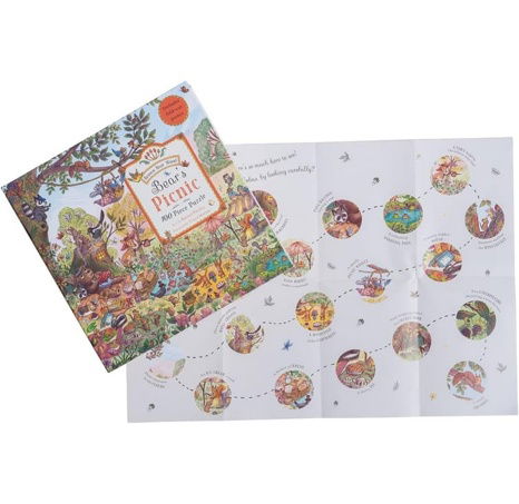 Galison Puzzle Medvědí piknikové puzzle 100 dílků