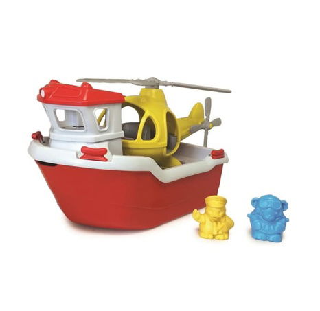 Green Toys Záchranná loď s helikoptérou
