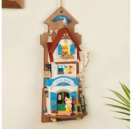 RoboTime miniatura domečku k zavěšení Ostrovní vila