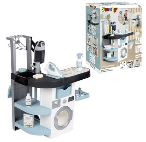 Prádelna 3v1 s žehličkou a tyčovým vysavačem Rowenta