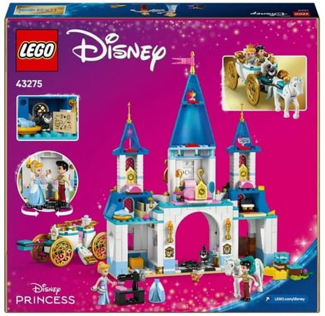 LEGO Disney 43275 Popelčin zámek a kočár s koňmi
