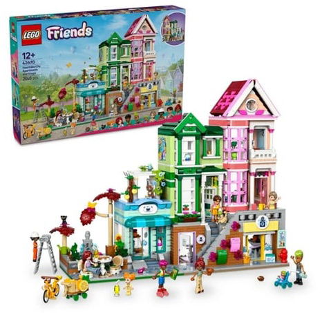Lego Friends 42670 Apartmány a obchody v městečku Heartlake