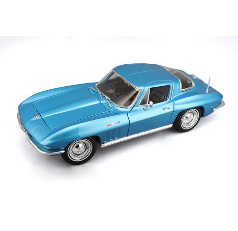 Maisto - 1965 CHEVROLET CORVETTE, Metall hellblau, 1:18