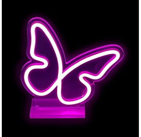 2Kids Toys LED NEON LIGHT Schmetterlingslampe